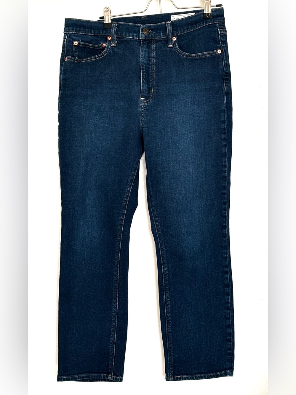 Gap High Rise Vintage Slim Jeans Rinsed Size 12 Short - Picture 2 of 5
